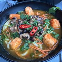 Tofu vegan ramen at Wagamama in Plymouth