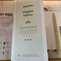 Full vegan menu  at Wagamama in Plymouth