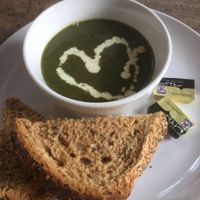 Soup made with love at World Peace Cafe in Huddersfield