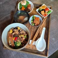 (蔬)素食套餐餐點 at Flower Space 花草空間 - HuāCǎo KōngJiān in Hualien