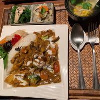 Coconut milk curry set meal at Flower Space 花草空間 - HuāCǎo KōngJiān in Hualien