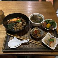 Cedar sauce rice - don’t choose it!  at Flower Space 花草空間 - HuāCǎo KōngJiān in Hualien