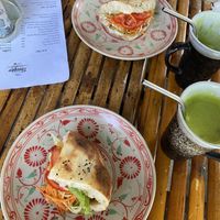 banh mi with tempeh and lentils   at Lovegan in Binh Thuan
