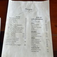 Menu  at Lovegan in Binh Thuan