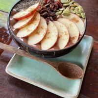 Chocolate smoothie bowl  at Lovegan in Binh Thuan