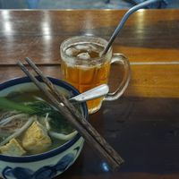 Bun Soup and homemade Kombucha at Lovegan in Binh Thuan