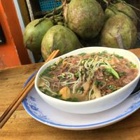 Brown rice noodles pho at Lovegan in Binh Thuan