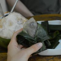 tapioca dumpling and coconut at Lovegan in Binh Thuan