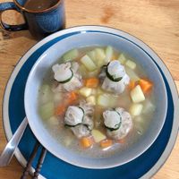 Dumpling soup at Lovegan in Binh Thuan