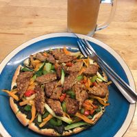 Pesto pizza at Lovegan in Binh Thuan