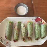 Tempeh fresh rolls  at Lovegan in Binh Thuan