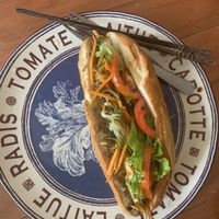 Lentil Bahn Mi at Lovegan in Binh Thuan