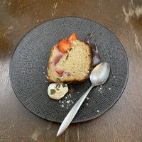 Dessert - banana bread at Like An Elephant in Lyon