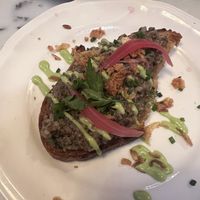 Mushroom bruschetta   at Like An Elephant in Lyon
