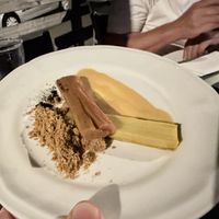 Rhubarb dessert   at Like An Elephant in Lyon