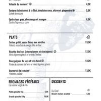 la carte d'hiver at Like An Elephant in Lyon