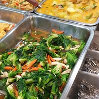 limited options early in morning at Vegetarian Food Stall - Ploenjit in Bangkok