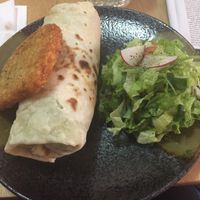 Breakfast burrito with hash brown at Brew and Breakfast in Da Lat