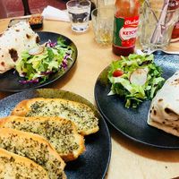 Garlic bread and breakfast burritos at Brew and Breakfast in Da Lat