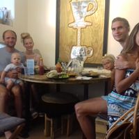 Family and Friends at Brew and Breakfast in Da Lat