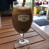 Vietnamese coffee with coconut milk (quite strong) at Brew and Breakfast in Da Lat