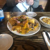 vegan nachos & vegan mac and cheese  at Bourbon & Branch in Philadelphia