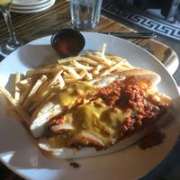 vegan sausage sandwich! at Bourbon & Branch in Philadelphia