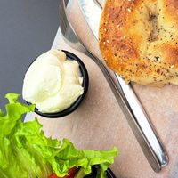 Amazing and super yummy... just wished for a vegan cream cheese option, then it would have been perfect. at Beigelistai  in Vilnius