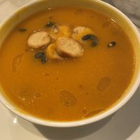 Sweet potato and carrot soup  at Jo and Nana Cakes in Paris