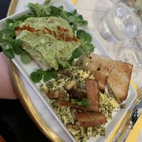 Breakfast and avocado toasts  at Jo and Nana Cakes in Paris