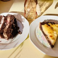 Black Forest cake & Pear and Chocolate pie  at Jo and Nana Cakes in Paris