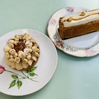 Paris-Brest and Gianduja Mille-feuille   at Jo and Nana Cakes in Paris