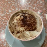 house made hot chocolate   at Jo and Nana Cakes in Paris