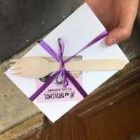 Even their to-go boxes are classy! at Jo and Nana Cakes in Paris