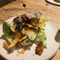 Asian Tempeh sandwich - vegan  at Kek in Delft
