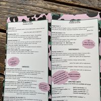 English menu  at Kek in Delft