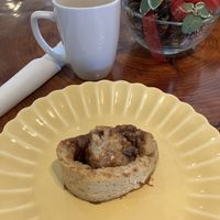 Cinnamon bun  at Shayna B's By The Sea in Westbrook