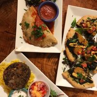 Calzone, Spinach Pesto Pizza, Black Bean Borrito Bowl (special) at Shayna B's By The Sea in Westbrook
