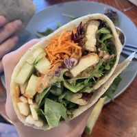 Tofu wrap  at Shayna B's By The Sea in Westbrook