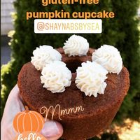 Pumpkin cupcake is delish!🎃 at Shayna B's By The Sea in Westbrook