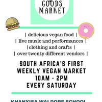 Poster at Vegan Goods Market in Cape Town