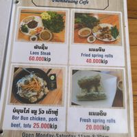 Menu 2   at Phonheuang Cafe in Luang Prabang