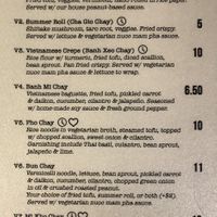 Vegan menu! at Kalm Bistro in Gray