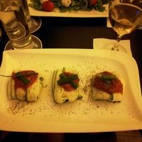 Zucchini ravioli at Monkeys in Budapest