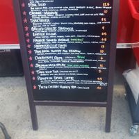 Menu at SPRO Coffee Lab in San Francisco