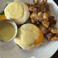 Eggs Benedict!!!  at The Vegan Nest in Clinton