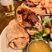 Viet-nom-nom wrap with salad at Beelman's in Los Angeles