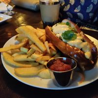What a huge serve! at Beelman's in Los Angeles