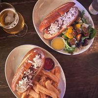 Vegan dogs  at Beelman's in Los Angeles