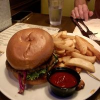 Tasty burger   at Beelman's in Los Angeles